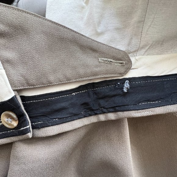 ๐Mud-Colored Dress Pants European Tailoring Handmade with High Quality Fabric - Picture 6 of 12